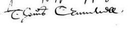 Cromwell's signature