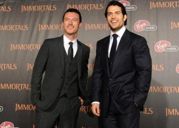 Henry Cavill at the premier for The Immortals
