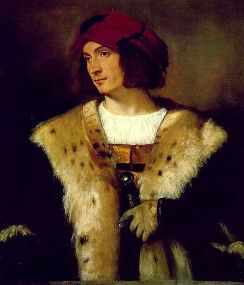 Portrait of man in red hat