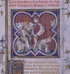 Henry of Trastamara beheads his brother Peter 'the Cruel'