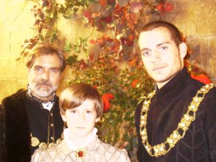 Dukes of Norfolk and Suffolk on the set of The Tudors with Owen Day-Jones