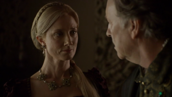 Catherine Parr as played by Joely Richardson with Lord Latimer - S4E6